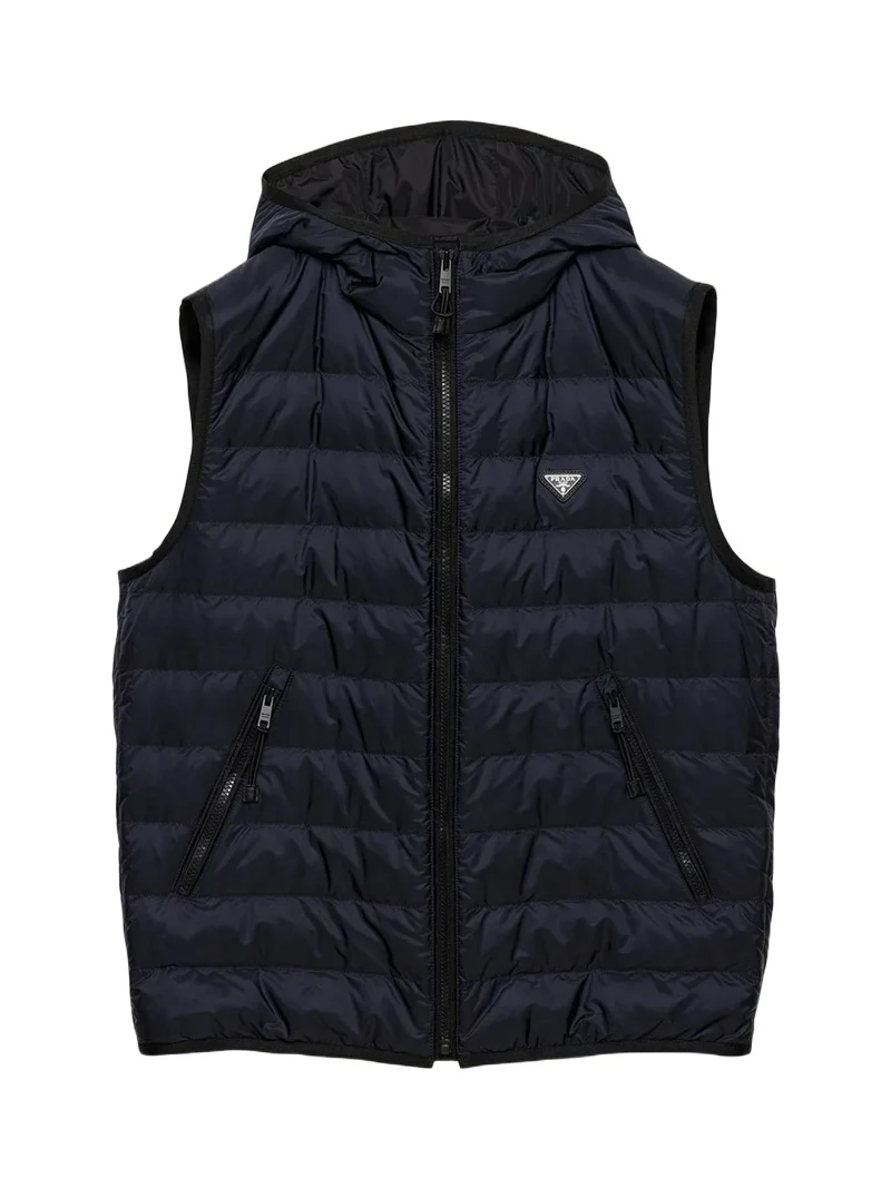 Prada Men's Re-Nylon Hooded Vest