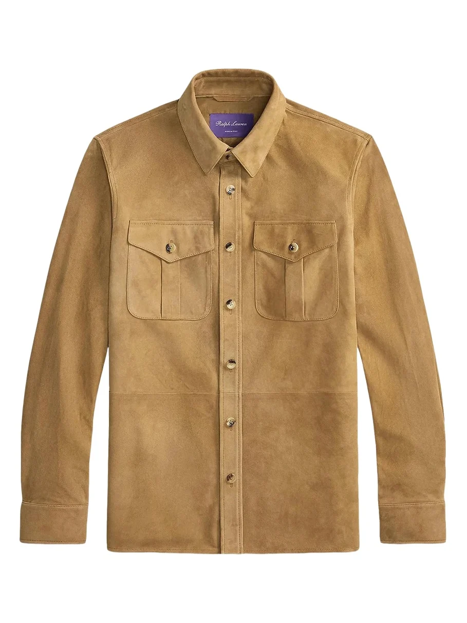 Ralph Lauren Purple Label Men's Suede Overshirt