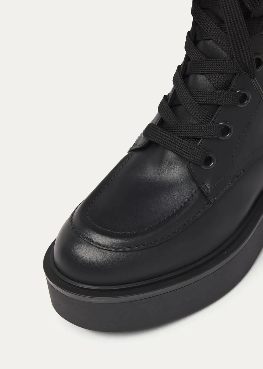 Gianvito Rossi Leather Combat Boots | Thumbnail 5