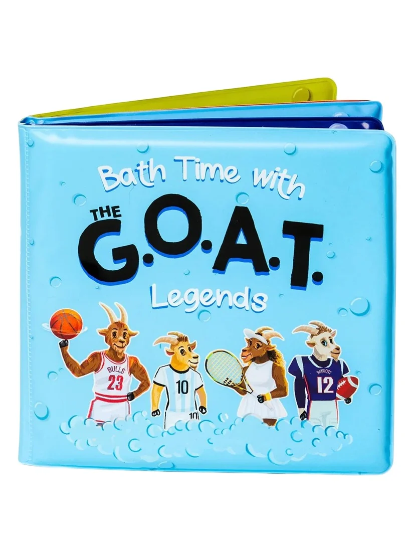 The Goat Academy "Bath Time with the GOAT Legends" Sports Bath Book