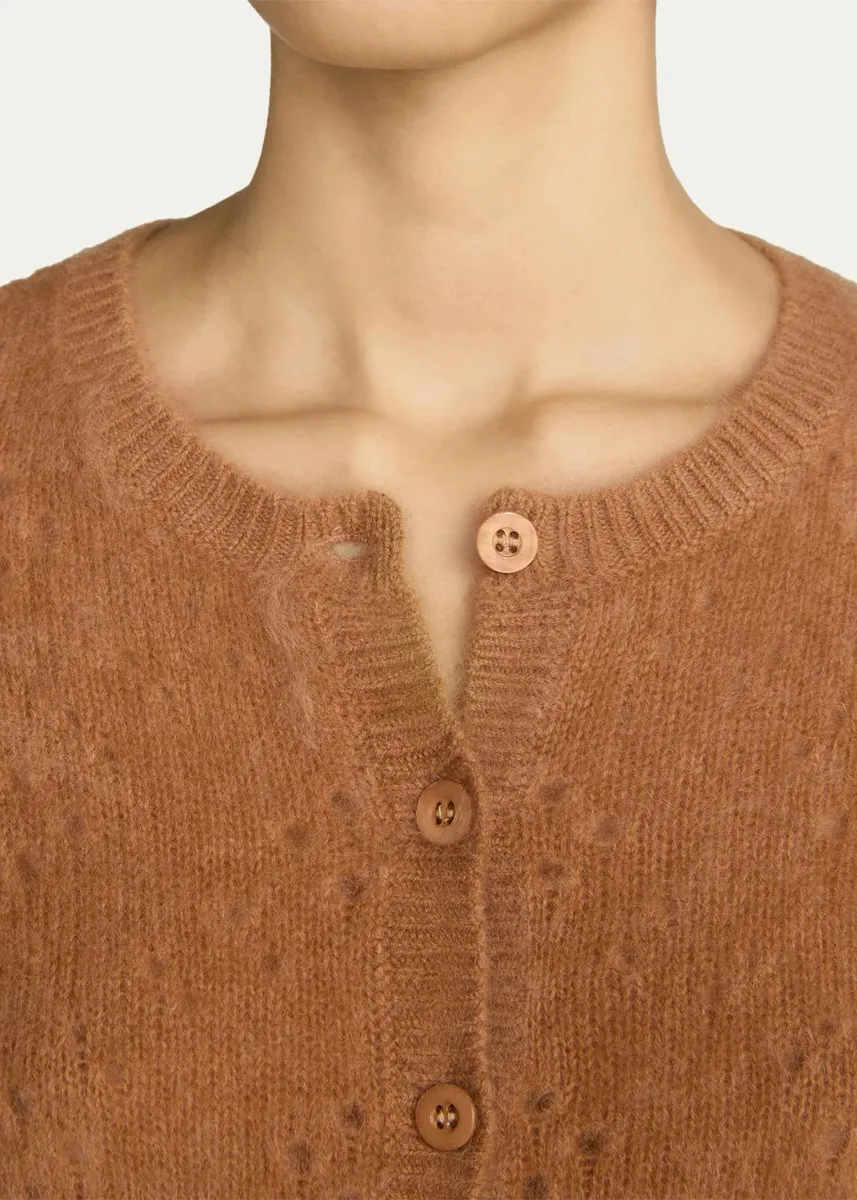 Frame The Cashmere Airy Teddy Cardigan | Thumbnail 5 Frame The Cashmere Airy Teddy Cardigan | Thumbnail 5