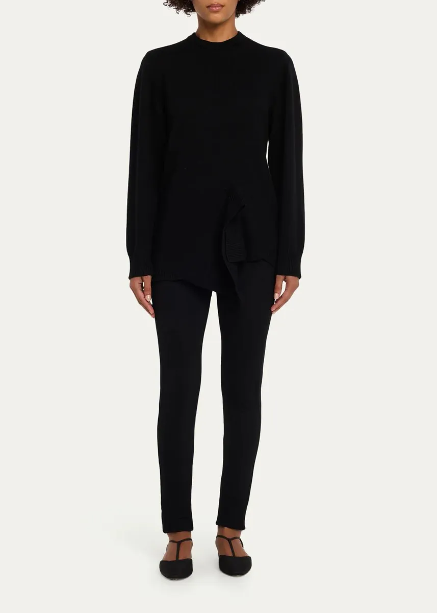 TOTEME Asymmetric Wool-Cashmere Knit Sweater | Thumbnail 2 TOTEME Asymmetric Wool-Cashmere Knit Sweater | Thumbnail 2