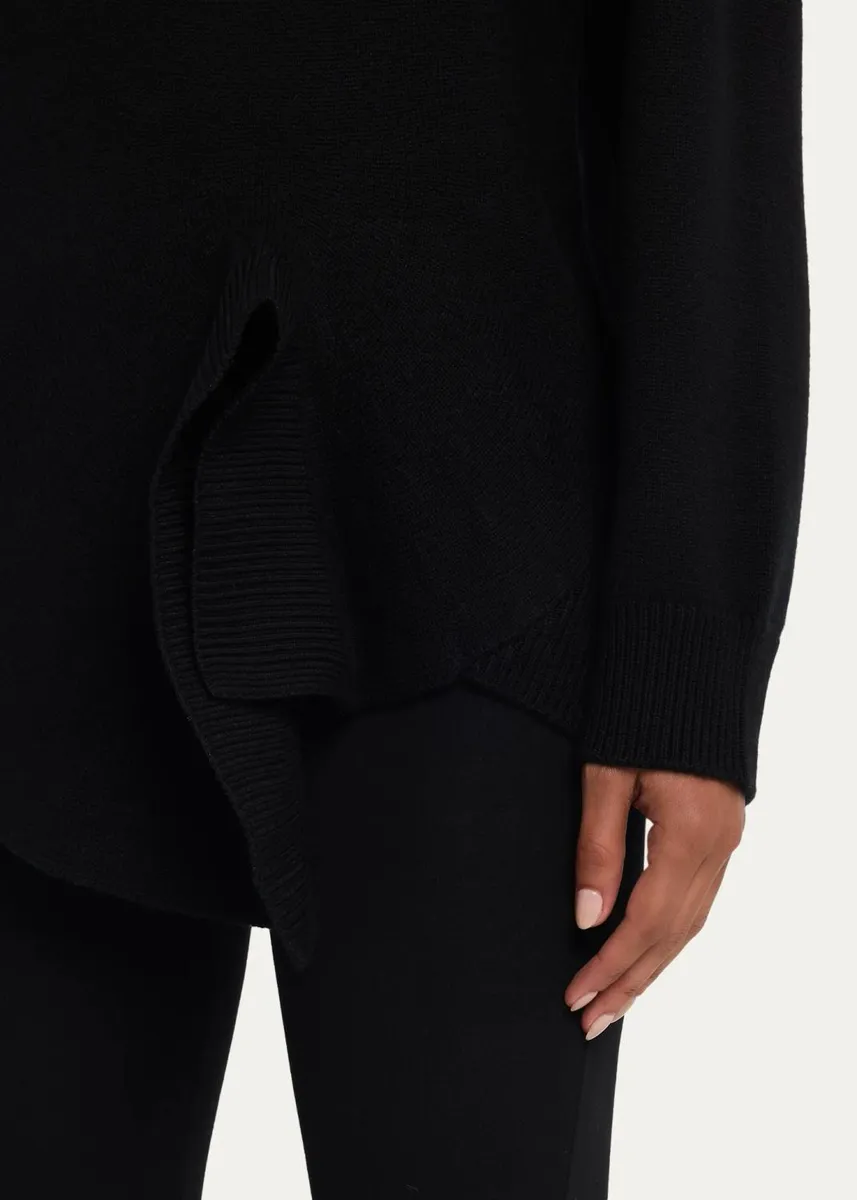 TOTEME Asymmetric Wool-Cashmere Knit Sweater | Thumbnail 5 TOTEME Asymmetric Wool-Cashmere Knit Sweater | Thumbnail 5