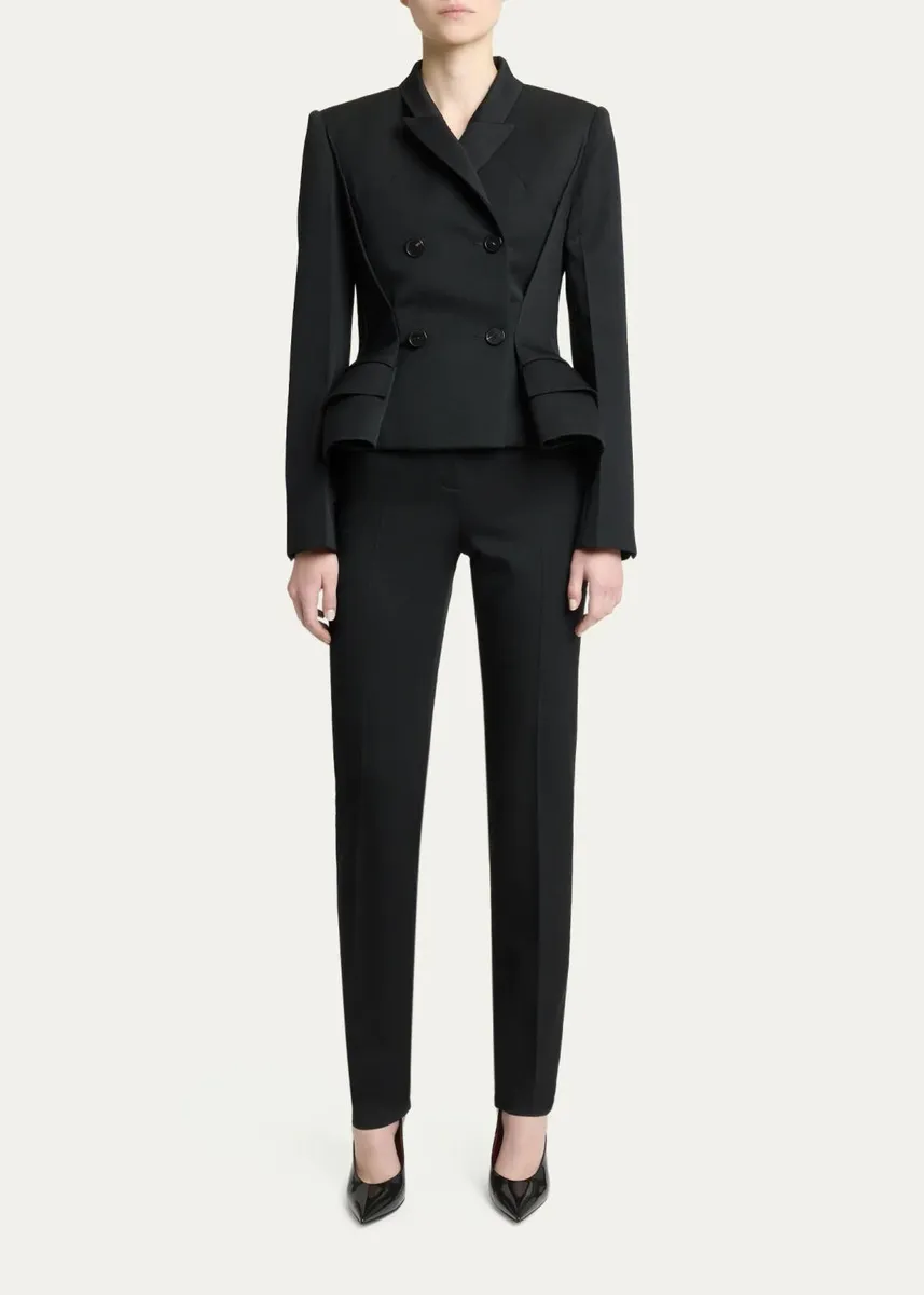 Givenchy Pinched Peplum Double-Breasted Jacket | Thumbnail 2 Givenchy Pinched Peplum Double-Breasted Jacket | Thumbnail 2