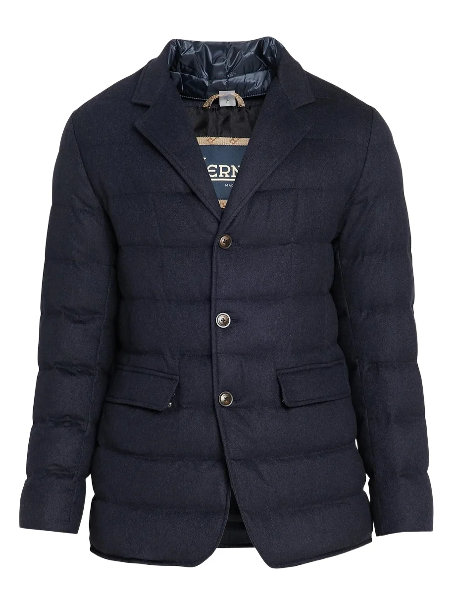 HERNO Men's Cashmere-Blend Quilted Blazer Jacket