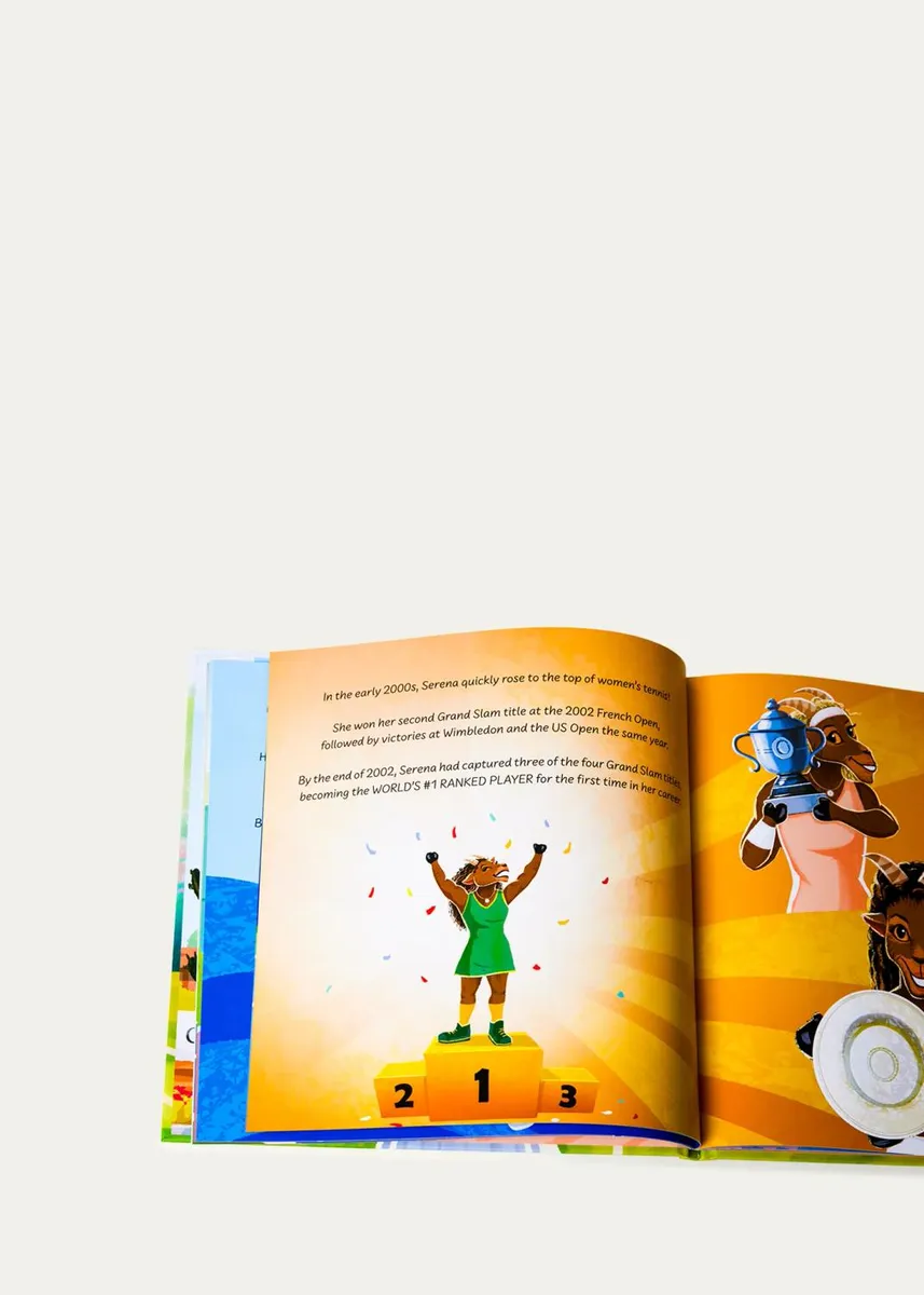 The Goat Academy "Serena Williams, The GOAT" Hardcover Book | Thumbnail 2 The Goat Academy "Serena Williams, The GOAT" Hardcover Book | Thumbnail 2