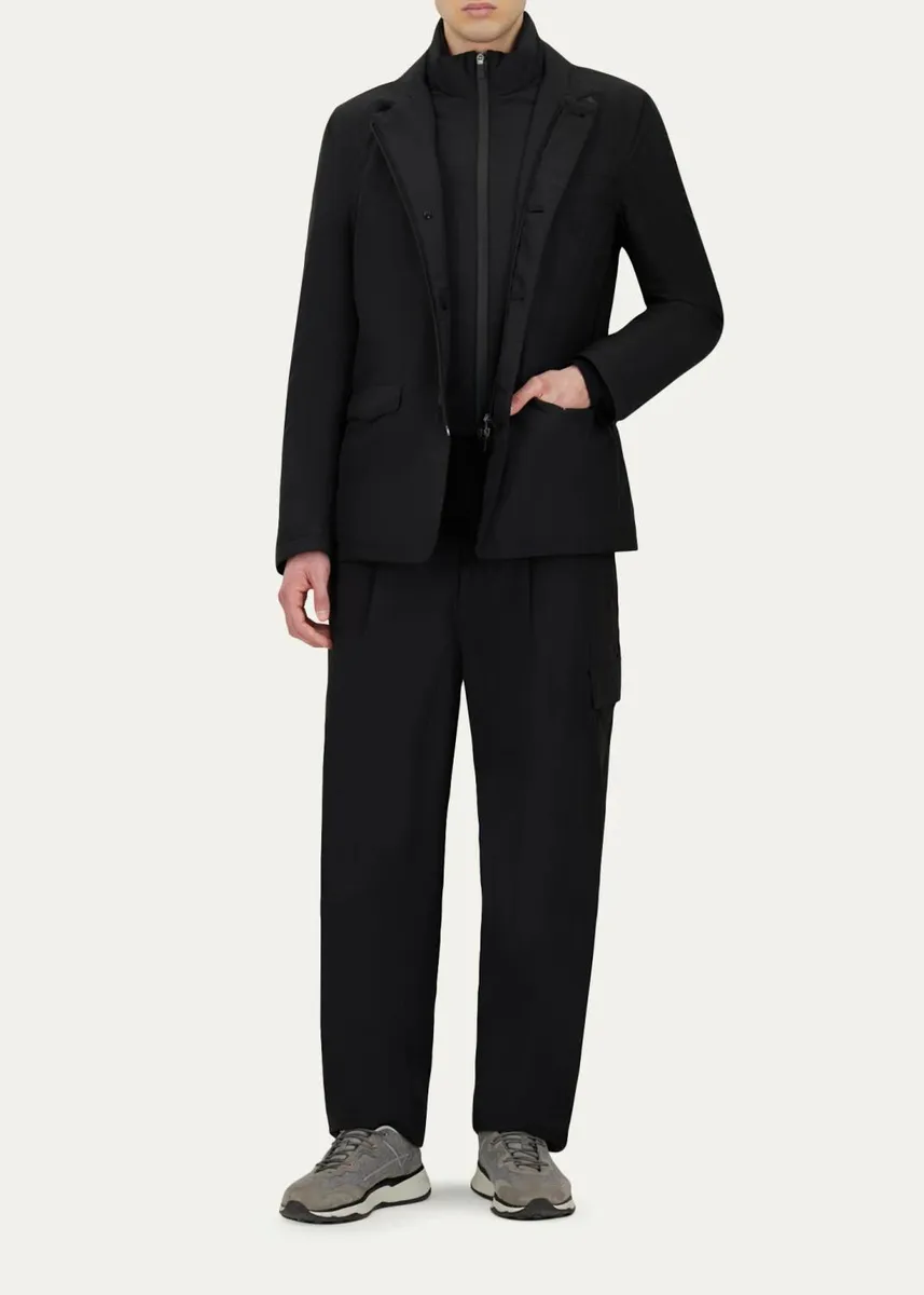 HERNO Men's Two-Layer Blazer | Thumbnail 2 HERNO Men's Two-Layer Blazer | Thumbnail 2