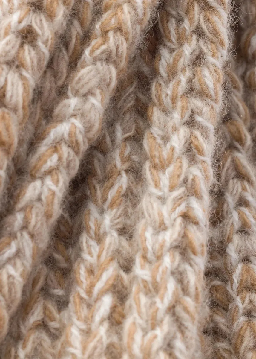 Prada Rib Knit Wool-Cashmere Scarf | Thumbnail 4 Prada Rib Knit Wool-Cashmere Scarf | Thumbnail 4