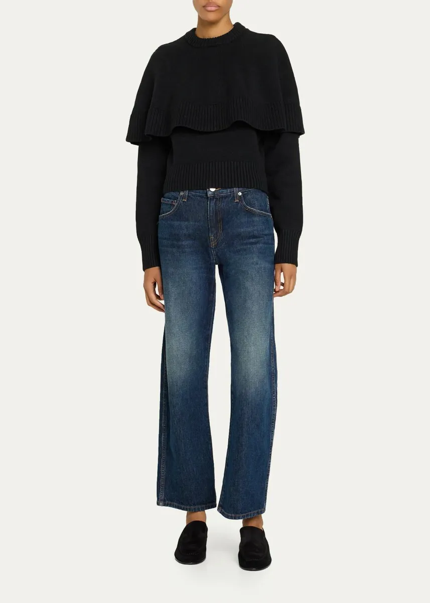 Ronny Kobo Evian Layered Cape Sweater | Thumbnail 2 Ronny Kobo Evian Layered Cape Sweater | Thumbnail 2