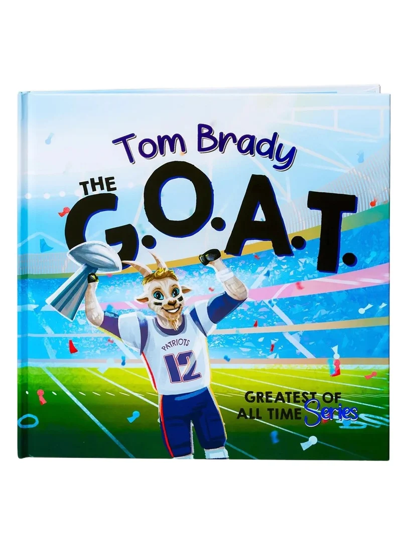 The Goat Academy "Tom Brady, The GOAT" Hardcover Book