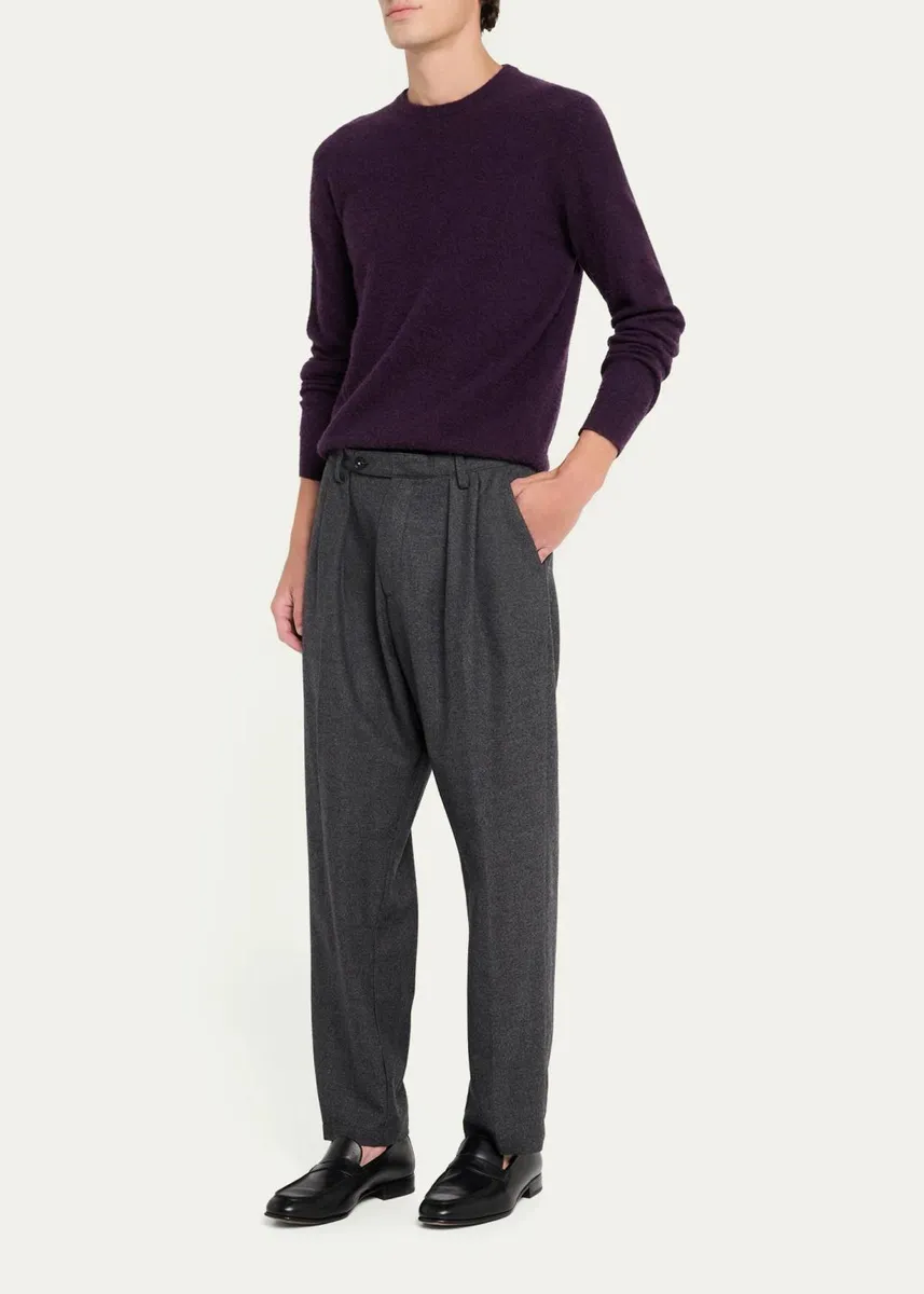 Massimo Alba Men's Relaxed-Leg Pleated Trousers | Thumbnail 2 Massimo Alba Men's Relaxed-Leg Pleated Trousers | Thumbnail 2