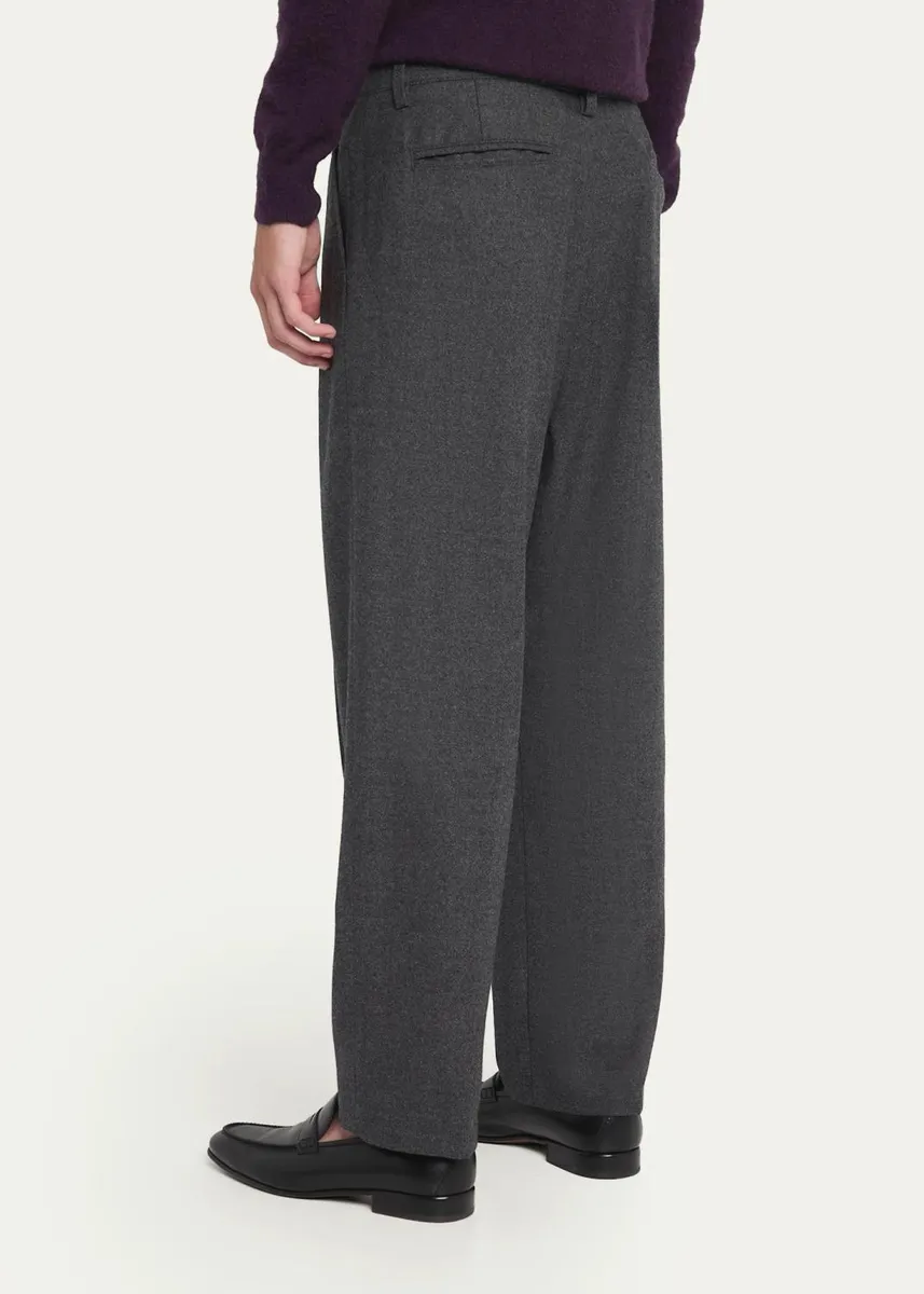 Massimo Alba Men's Relaxed-Leg Pleated Trousers | Thumbnail 3 Massimo Alba Men's Relaxed-Leg Pleated Trousers | Thumbnail 3
