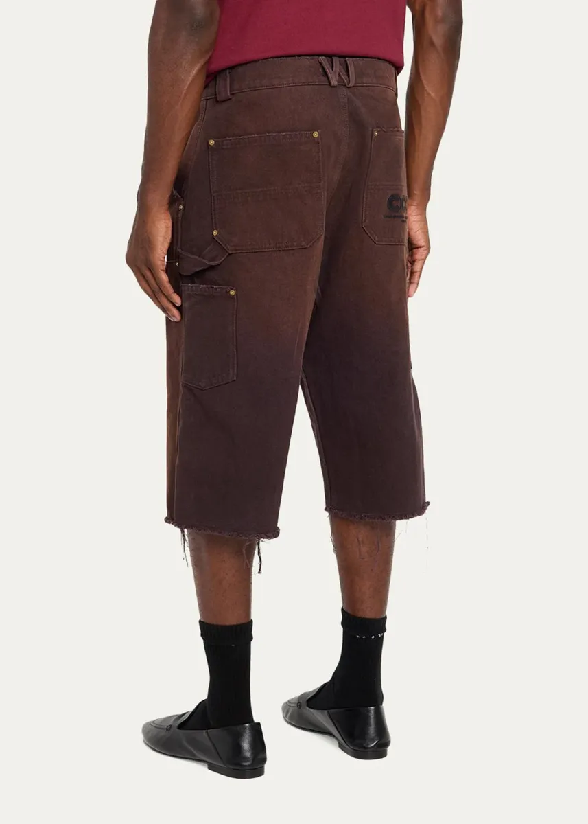 Willy Chavarria Men's Wide-Leg Carpenter Shorts | Thumbnail 3 Willy Chavarria Men's Wide-Leg Carpenter Shorts | Thumbnail 3