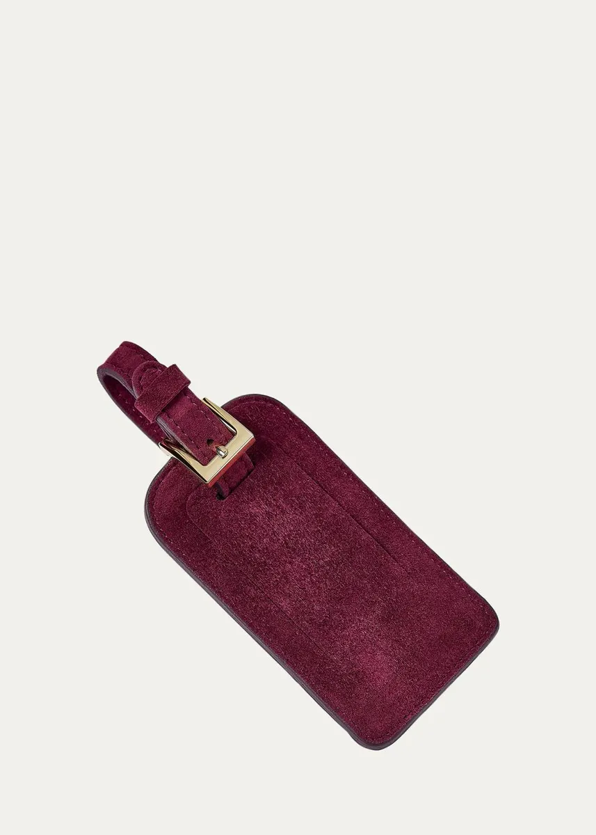 Graphic Image Suede Luggage Tag | Thumbnail 2 Graphic Image Suede Luggage Tag | Thumbnail 2