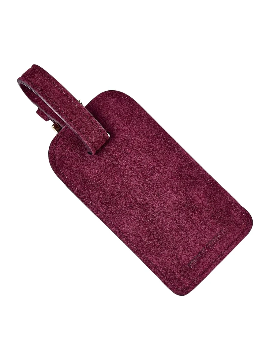 Suede Luggage Tag
