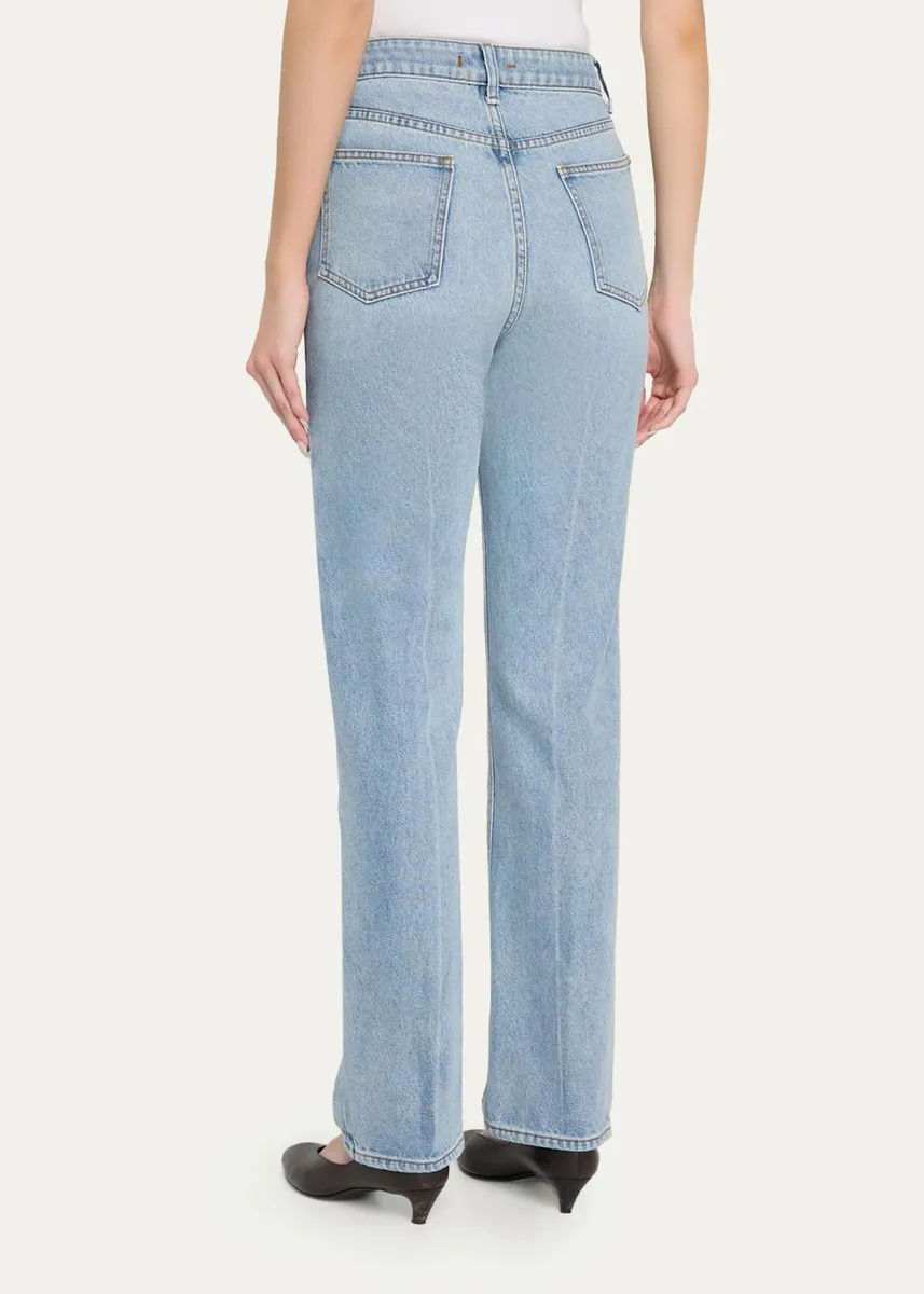 OSSOU Noon High-Rise Straight Jeans | Thumbnail 3