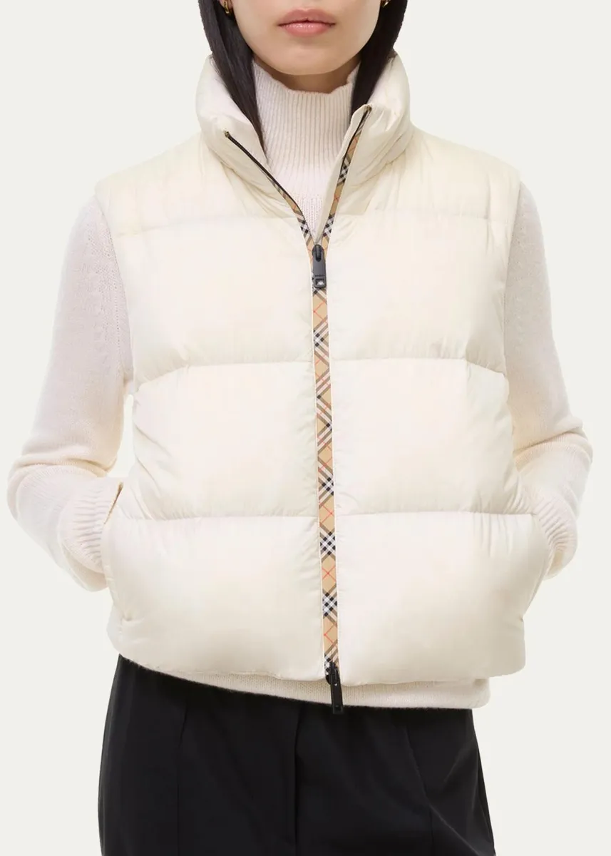 Burberry Langdale Check Convertible Puffer Jacket | Thumbnail 3