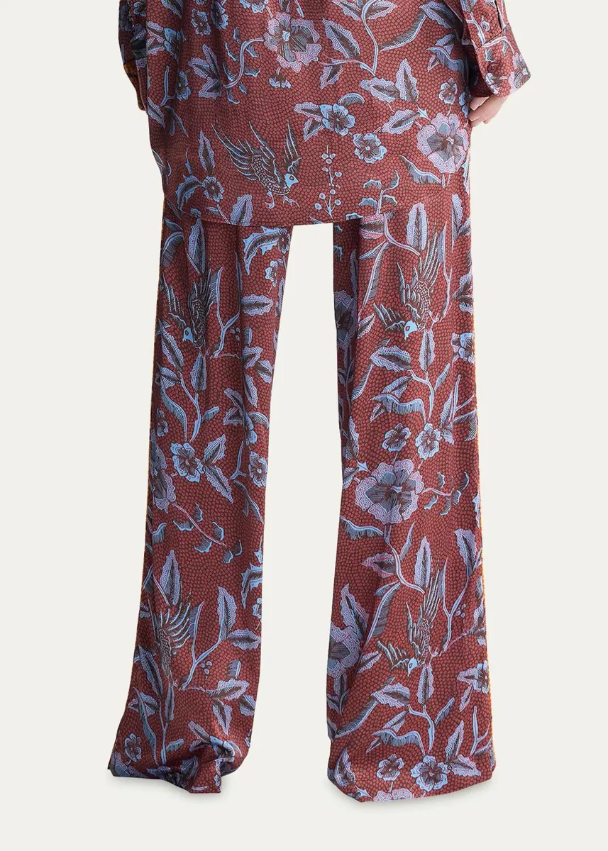 Diane von Furstenberg Verick Floral Wide-Leg Pants | Thumbnail 3 Diane von Furstenberg Verick Floral Wide-Leg Pants | Thumbnail 3