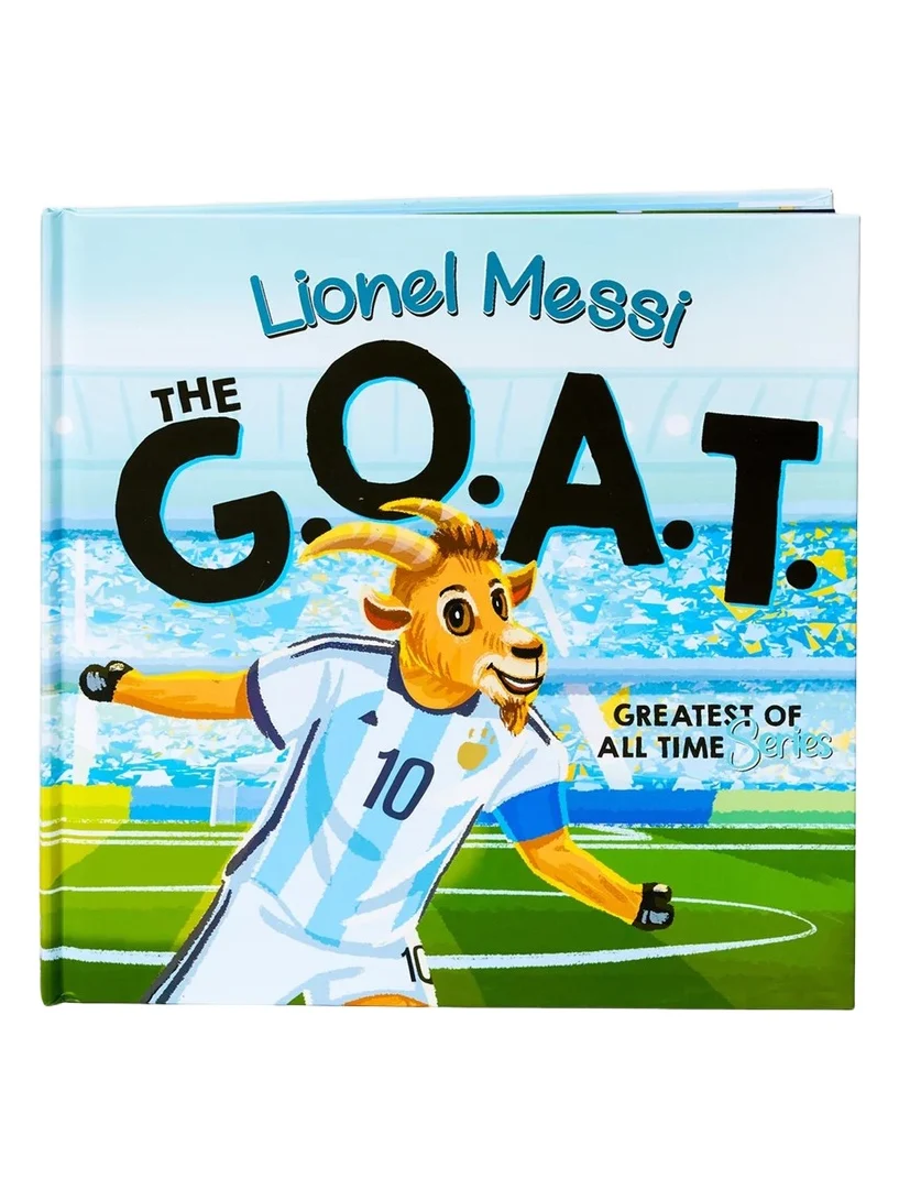 The Goat Academy "Lionel Messi, The GOAT" Hardcover Book