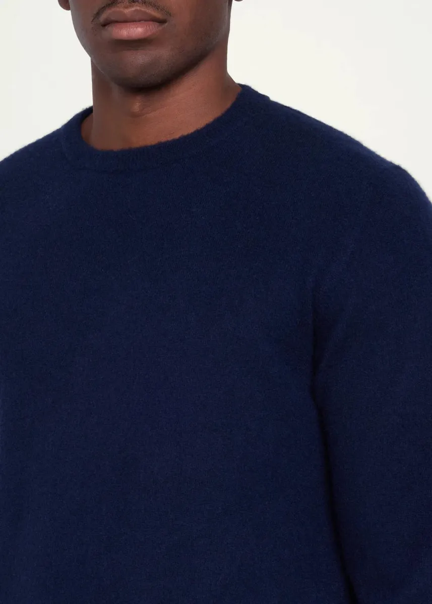 Massimo Alba Men's Brushed Cashmere Crewneck Sweater | Thumbnail 5 Massimo Alba Men's Brushed Cashmere Crewneck Sweater | Thumbnail 5
