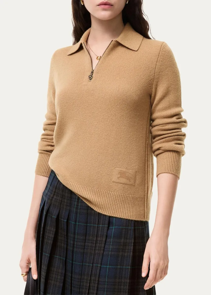 Burberry Cait Cashmere Quarter-Zip Sweater | Thumbnail 2 Burberry Cait Cashmere Quarter-Zip Sweater | Thumbnail 2