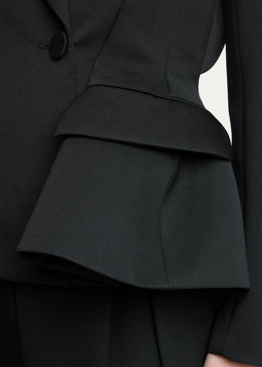 Givenchy Slashed Bow Peplum Blazer Jacket | Thumbnail 5 Givenchy Slashed Bow Peplum Blazer Jacket | Thumbnail 5