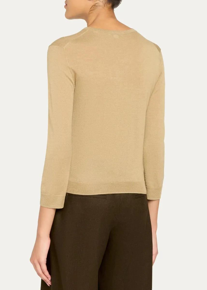 Vince Cashmere-Silk Pocket V-Neck Sweater | Thumbnail 3