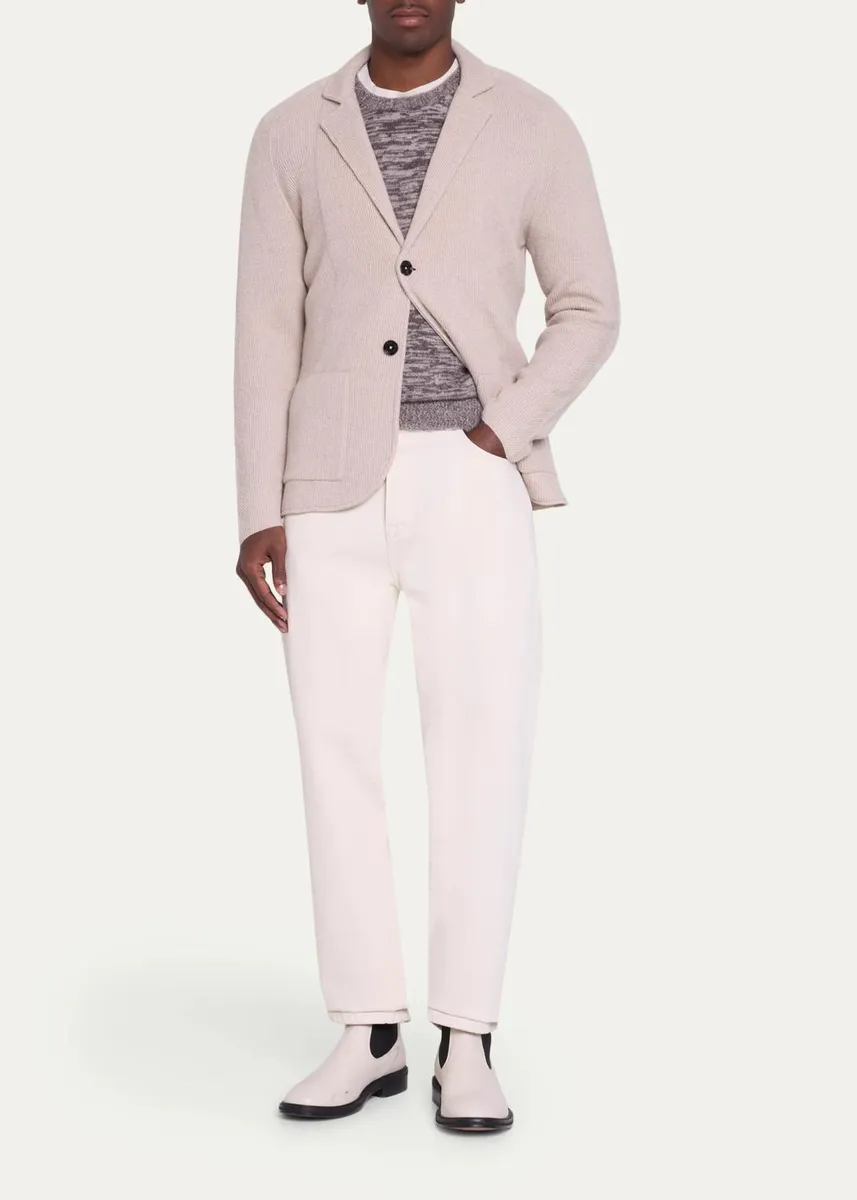 Massimo Alba Melange Brushed Cashmere Crewneck Sweater | Thumbnail 2