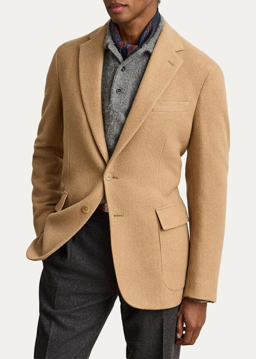 Ralph Lauren Purple Label Men's Hadley Hand-Tailored Sport Coat | Thumbnail 4