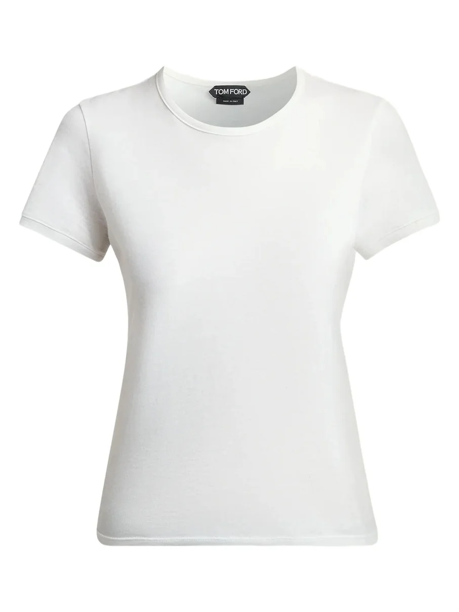 Cotton Jersey Fitted Short-Sleeve T-Shirt Cotton Jersey Fitted Short-Sleeve T-Shirt