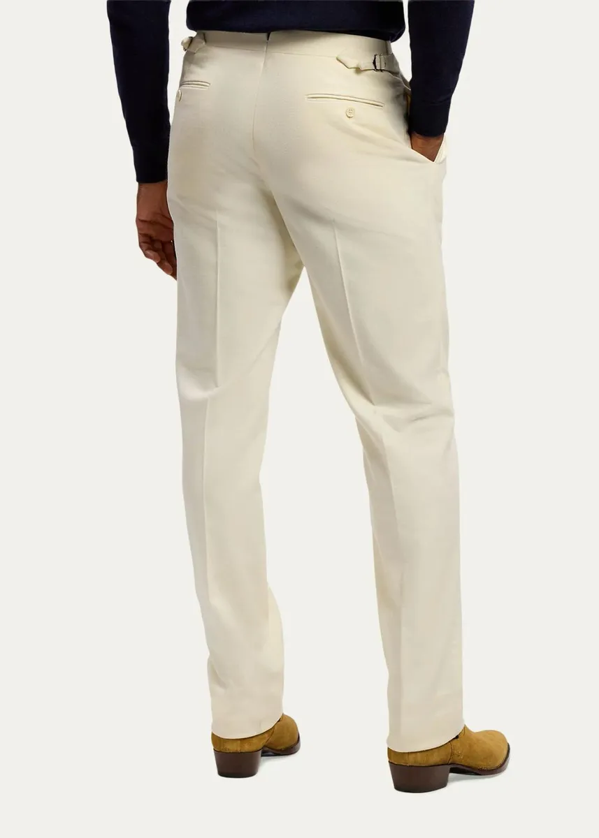Ralph Lauren Purple Label Men's Gregory Hand-Tailored Wool Trousers | Thumbnail 3 Ralph Lauren Purple Label Men's Gregory Hand-Tailored Wool Trousers | Thumbnail 3