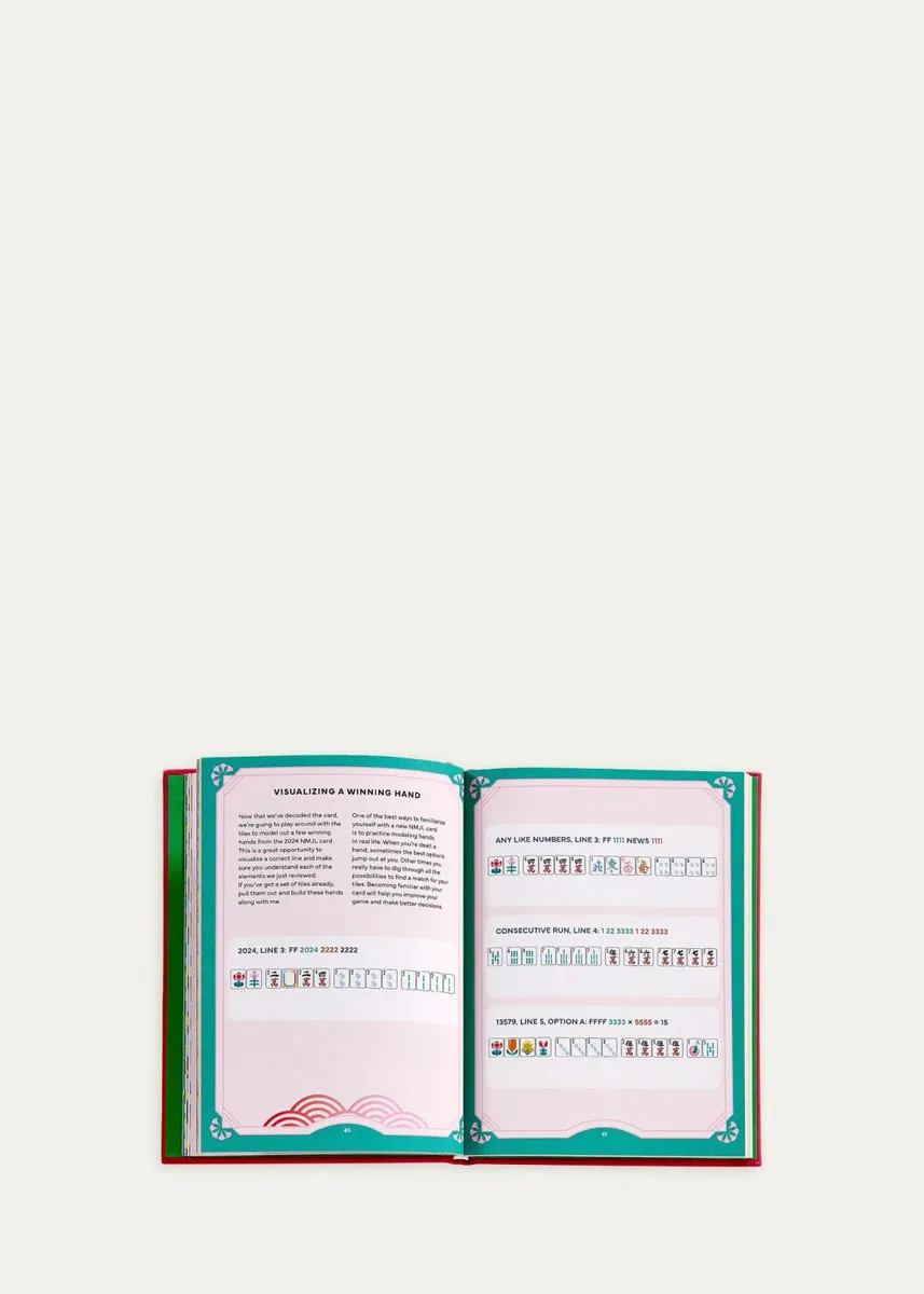 Graphic Image "Play Mah Jong! An All-Levels Guide to American Mahjong" Leather-Bound Book by Alyssa Gross | Thumbnail 4