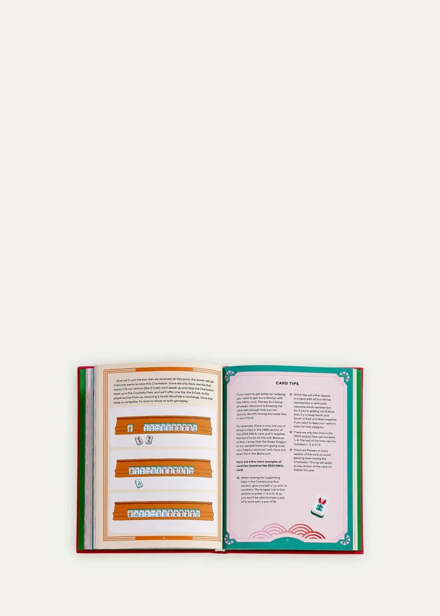 Graphic Image "Play Mah Jong! An All-Levels Guide to American Mahjong" Leather-Bound Book by Alyssa Gross | Thumbnail 5