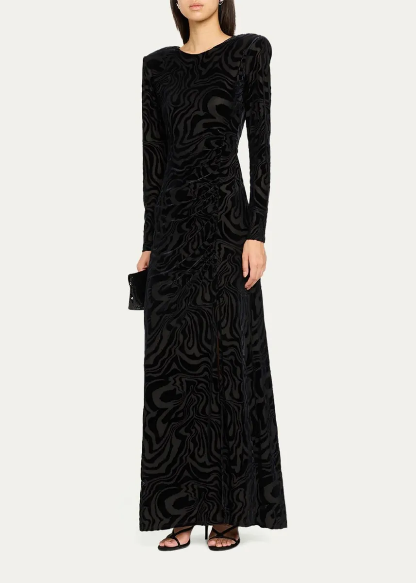 Ramy Brook April Devoré Velvet Maxi Dress | Thumbnail 4 Ramy Brook April Devoré Velvet Maxi Dress | Thumbnail 4