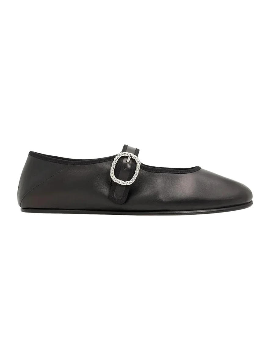 Veneziana Nappa Leather Ballerina Flats