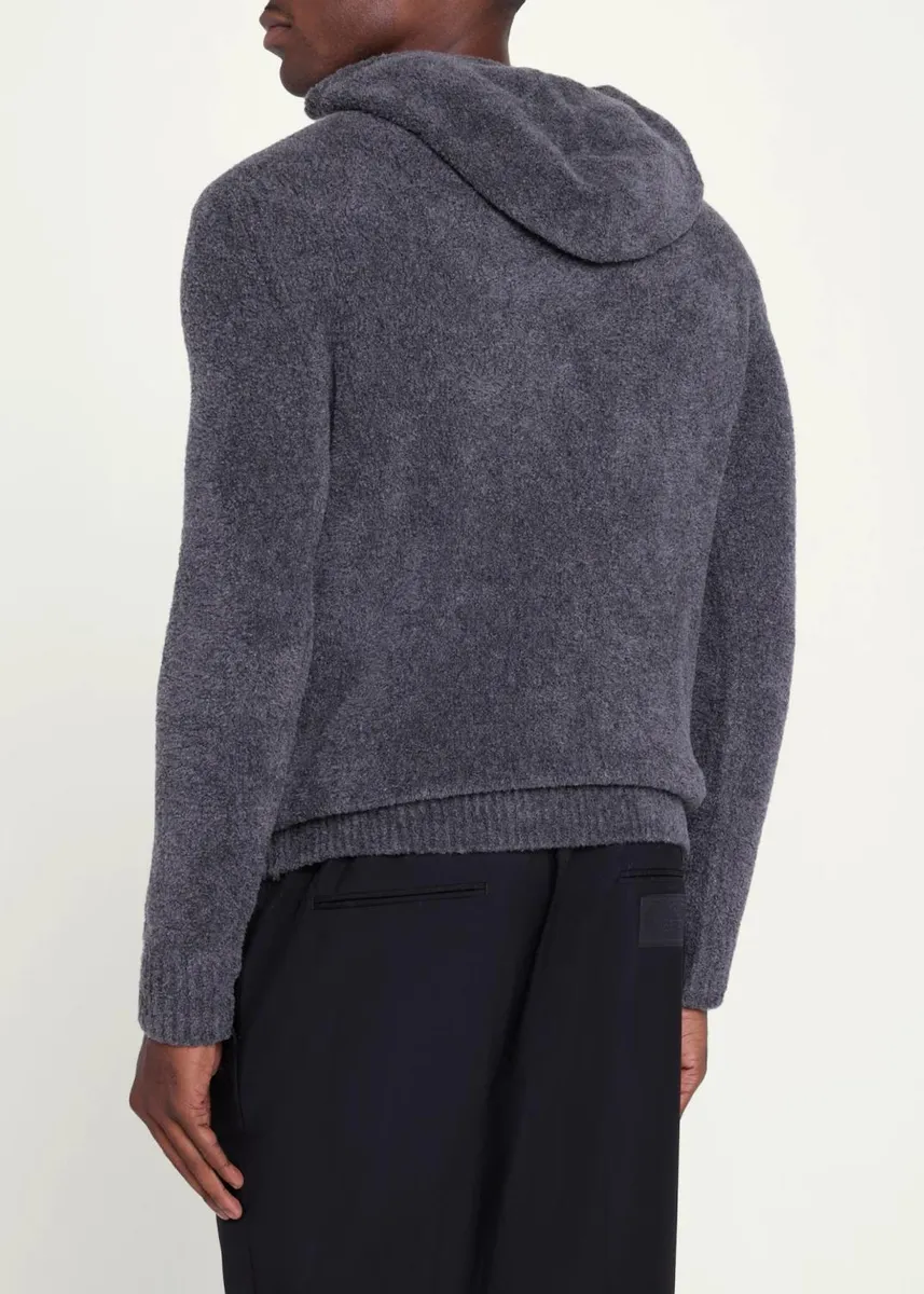 Gabriela Hearst Men's Datum Cashmere and Silk Hoodie | Thumbnail 3 Gabriela Hearst Men's Datum Cashmere and Silk Hoodie | Thumbnail 3