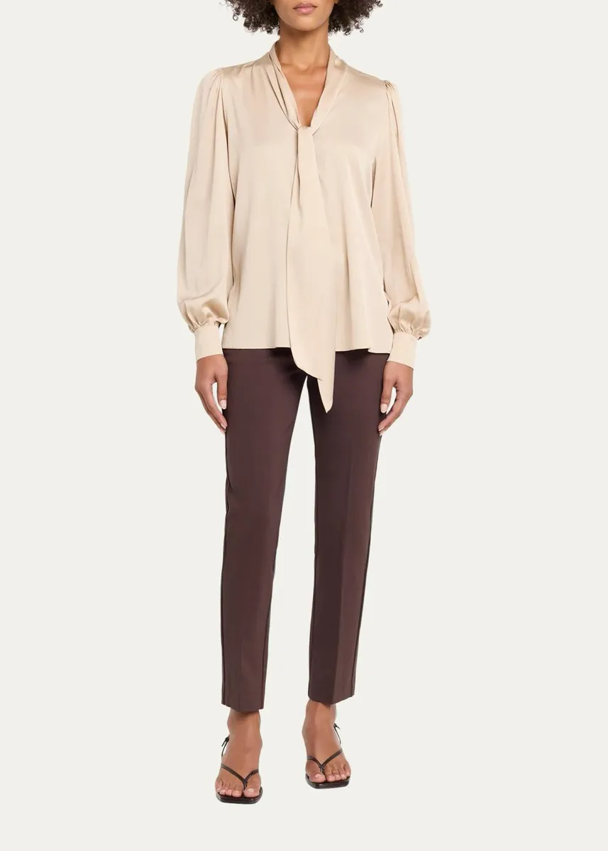 Kobi Halperin Selena Stretch-Silk Tieneck Blouse | Thumbnail 2 Kobi Halperin Selena Stretch-Silk Tieneck Blouse | Thumbnail 2