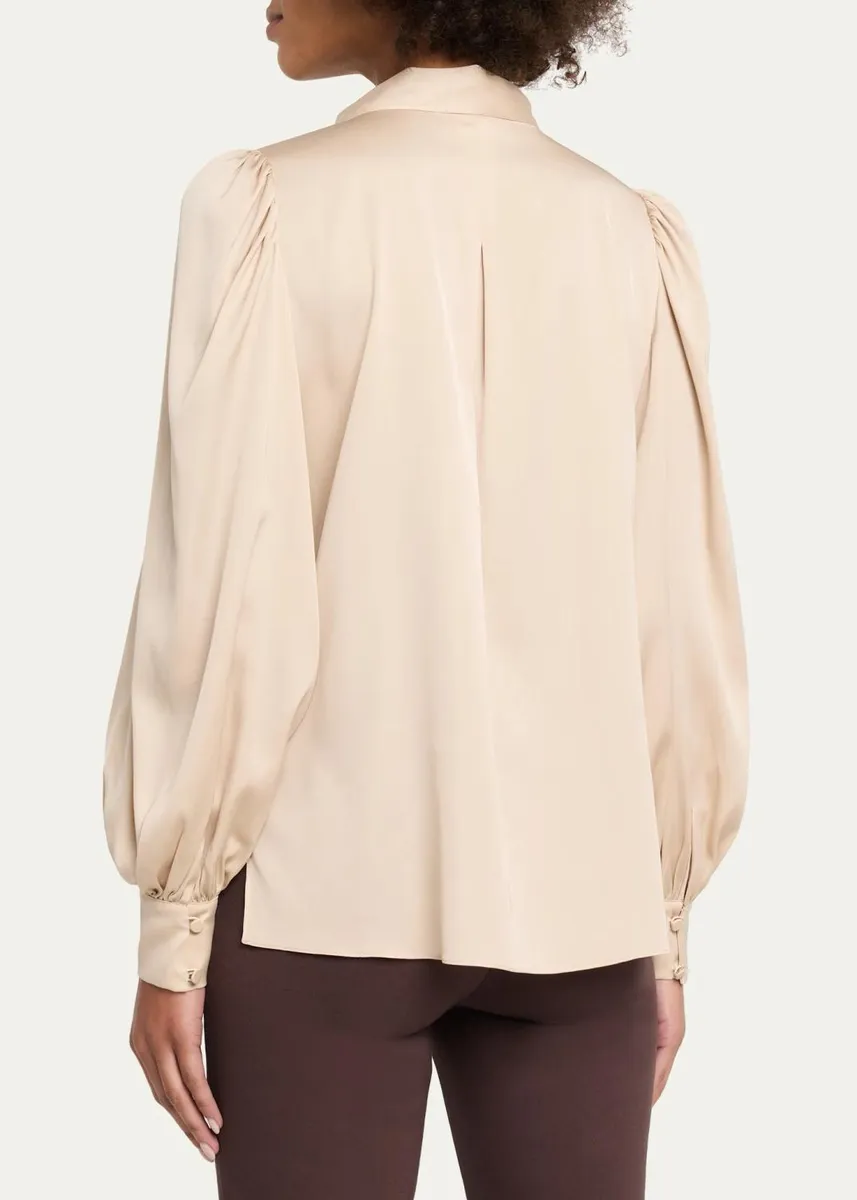 Kobi Halperin Selena Stretch-Silk Tieneck Blouse | Thumbnail 3 Kobi Halperin Selena Stretch-Silk Tieneck Blouse | Thumbnail 3