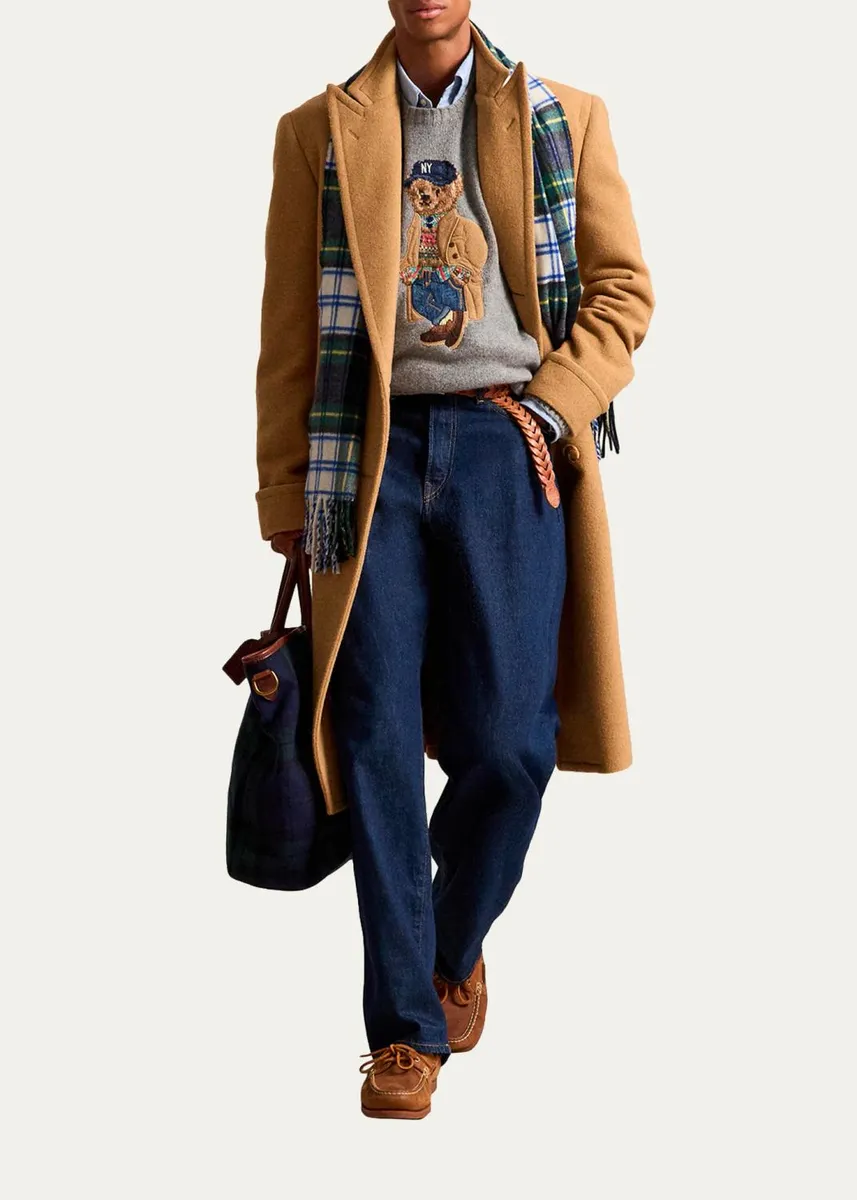 Polo Ralph Lauren Men's Wool-Blend Polo Bear Sweater | Thumbnail 2 Polo Ralph Lauren Men's Wool-Blend Polo Bear Sweater | Thumbnail 2