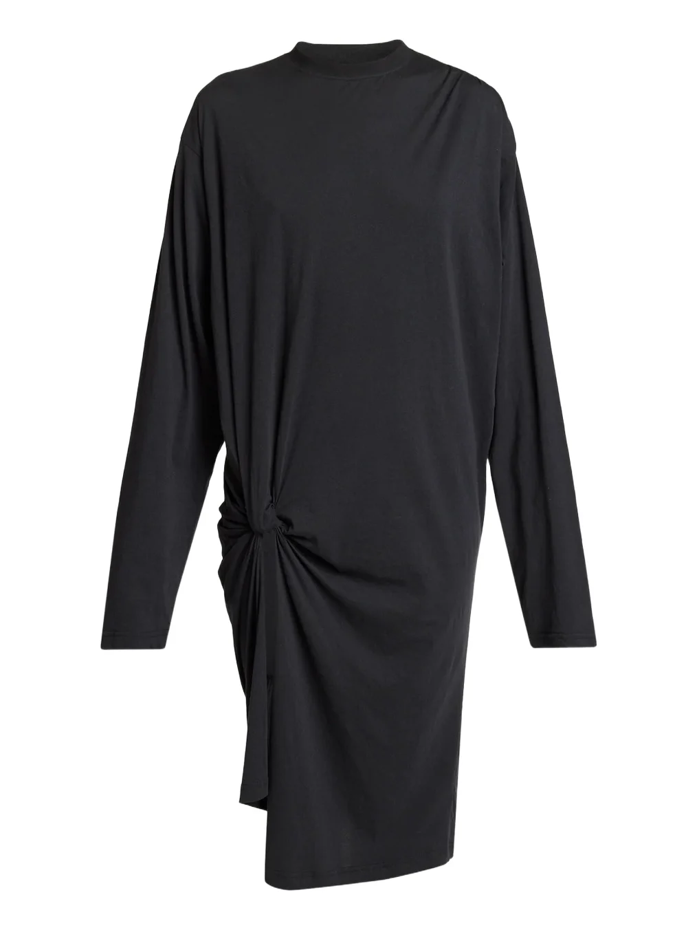 Balenciaga Tucked Long-Sleeve T-Shirt Dress
