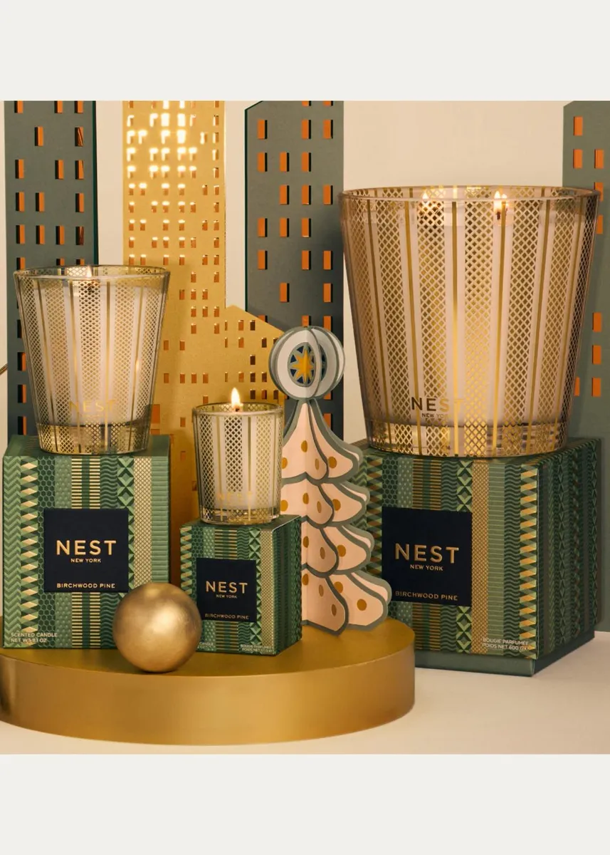 NEST New York Birchwood Pine Gold 3-Wick Grand Candle, 21.1 oz. | Thumbnail 2 NEST New York Birchwood Pine Gold 3-Wick Grand Candle, 21.1 oz. | Thumbnail 2