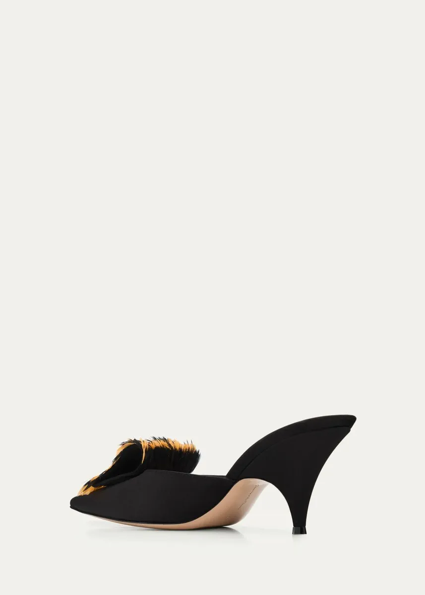 Gianvito Rossi 70mm Feathered Crepe Satin Pumps | Thumbnail 4 Gianvito Rossi 70mm Feathered Crepe Satin Pumps | Thumbnail 4