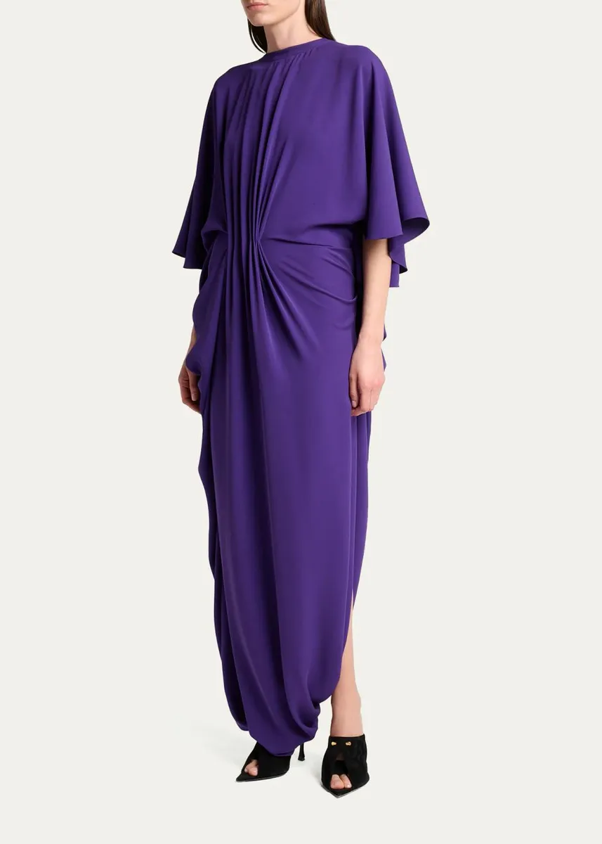 Balenciaga Long Draped Dress | Thumbnail 4 Balenciaga Long Draped Dress | Thumbnail 4