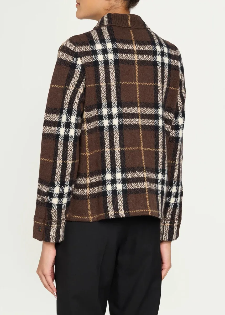 Burberry Claudina Check Cashmere-Blend Overshirt | Thumbnail 3