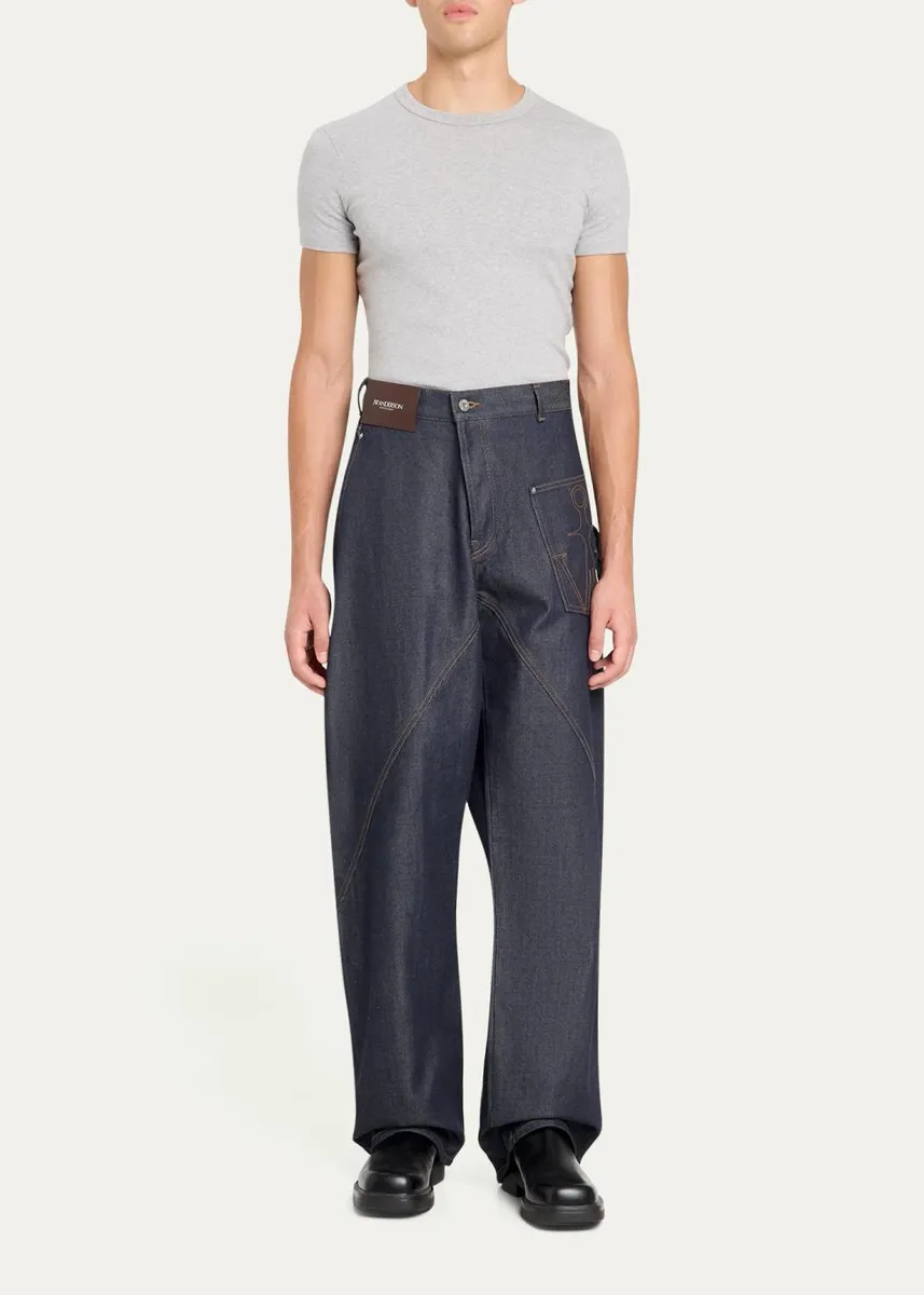 JW Anderson Turn-Up-Cuff Workwear Jeans | Thumbnail 2