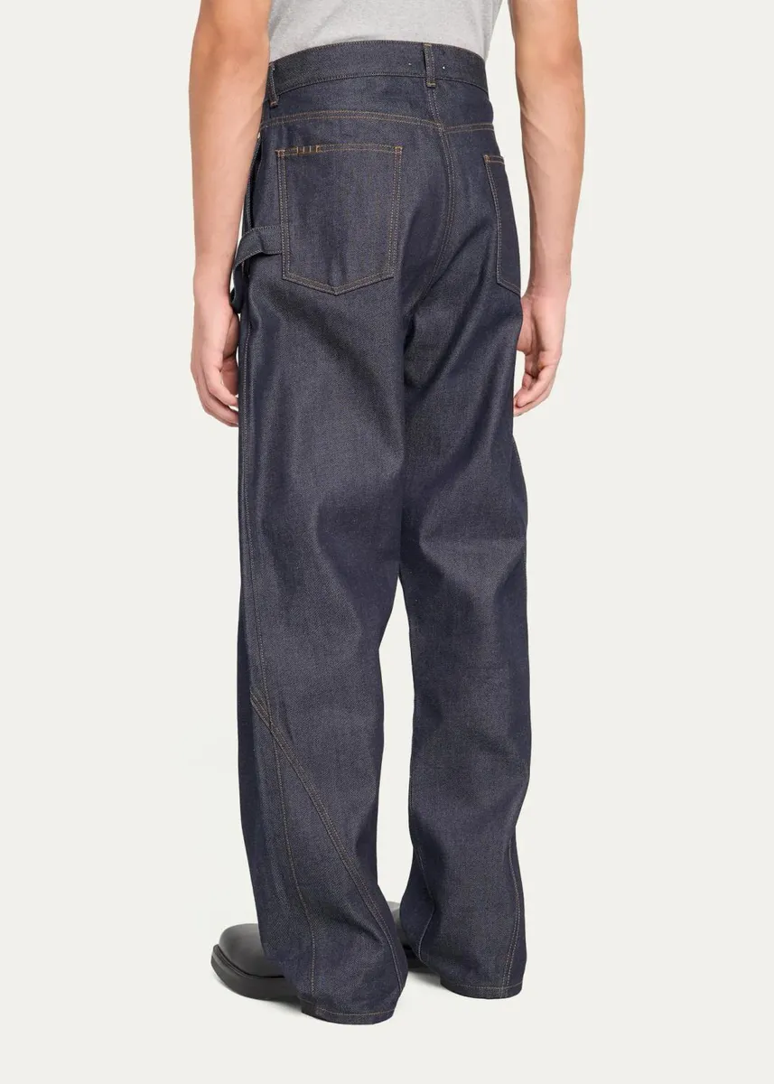 JW Anderson Turn-Up-Cuff Workwear Jeans | Thumbnail 3