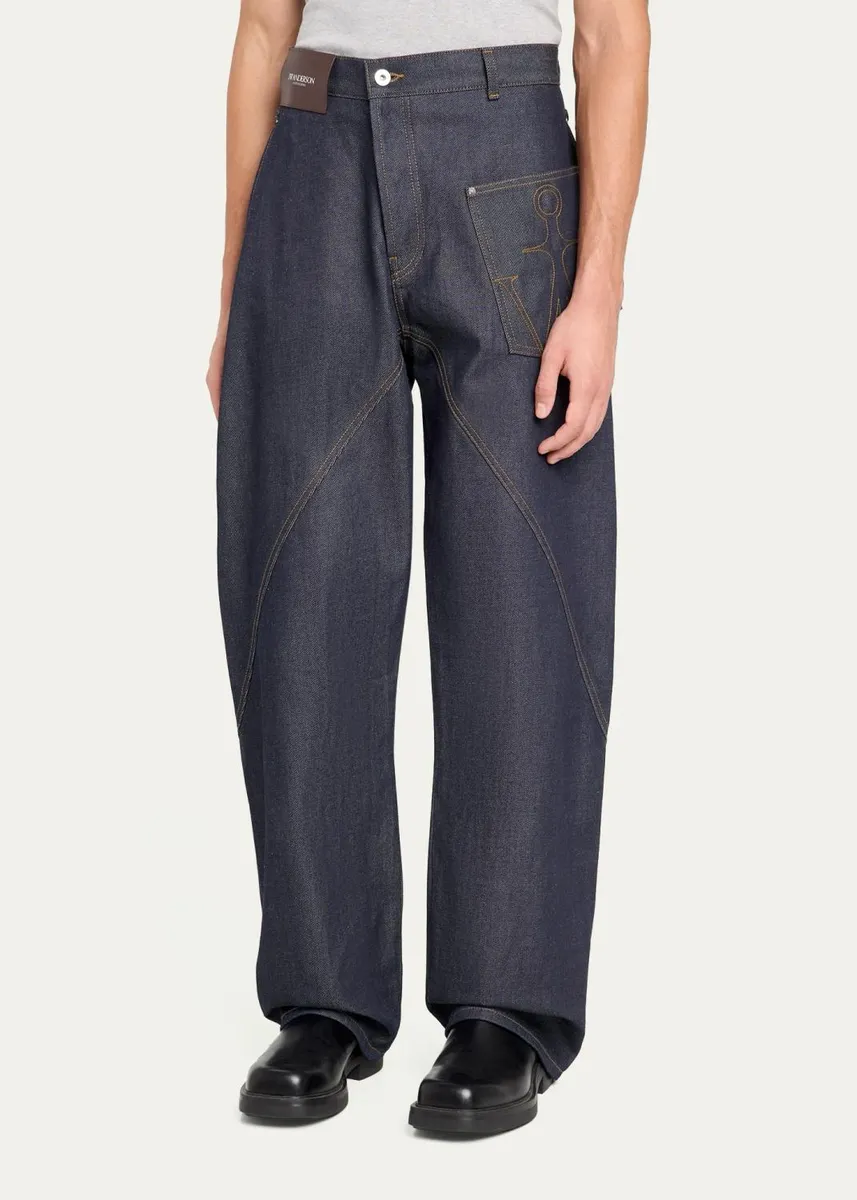 JW Anderson Turn-Up-Cuff Workwear Jeans | Thumbnail 4