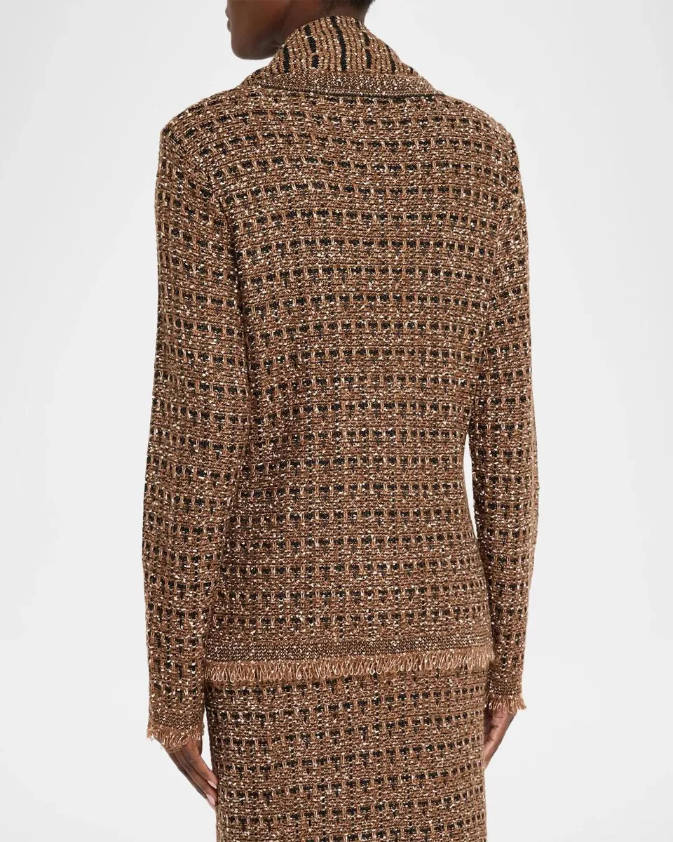 Kobi Halperin Faye Fringed Metallic Knit Sweater | Thumbnail 3