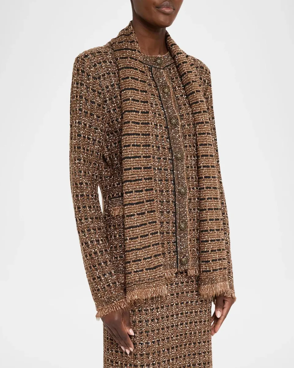 Kobi Halperin Faye Fringed Metallic Knit Sweater | Thumbnail 4