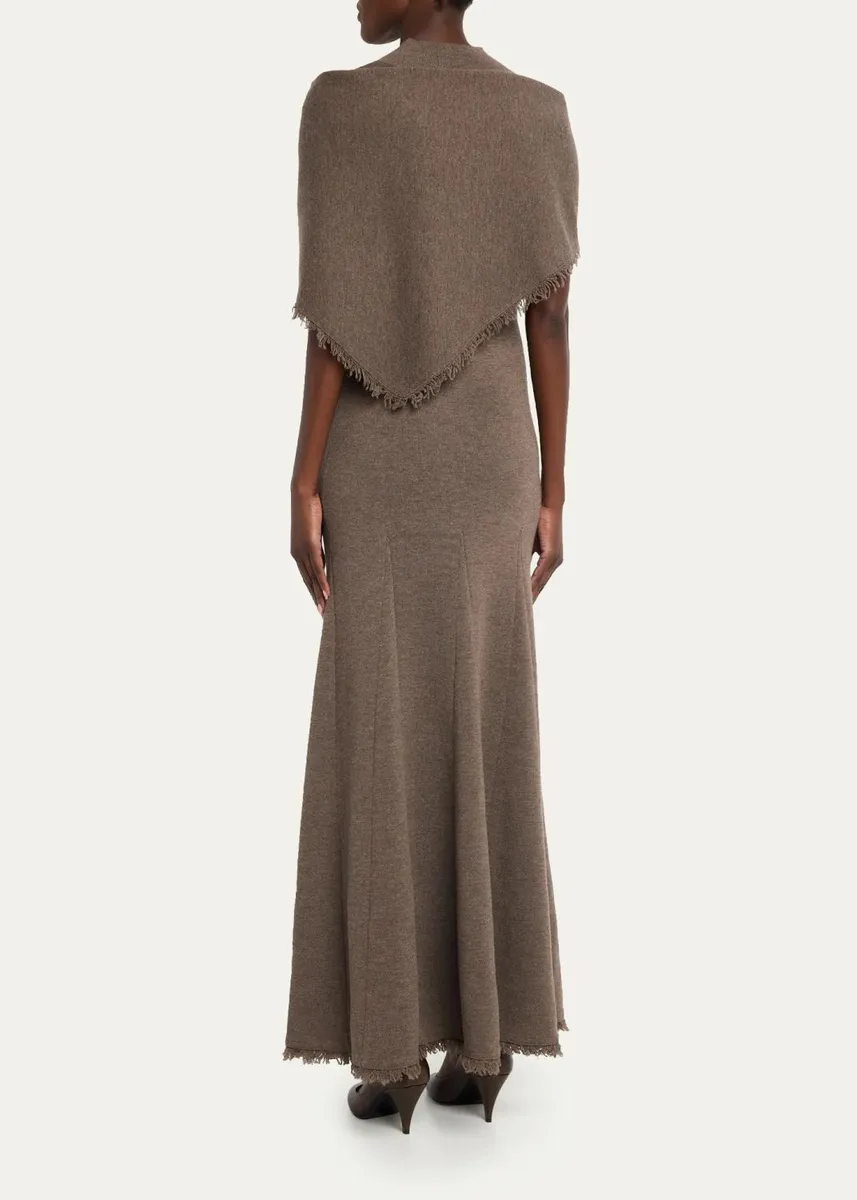Monse Fringe-Hem Sleeveless Knit Midi Dress | Thumbnail 3